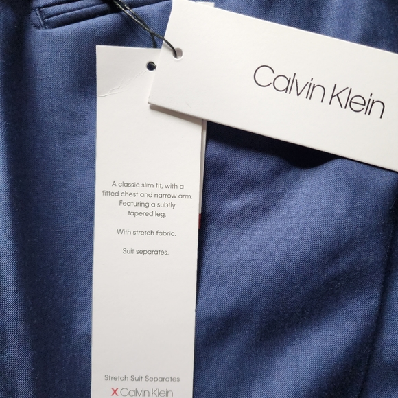 CALVIN KLEIN Blue Jerome Slim Fit Pant. NWT. - Picture 8 of 9